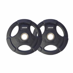 ARROW 10kg Olympic Rubber Coated Weight Plate - PAIR