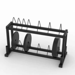 ARROW Dual Bumper Weight Plate & Barbell Rack