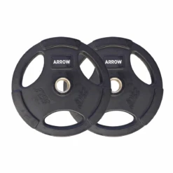 ARROW 25kg Olympic Rubber Coated Weight Plate - PAIR