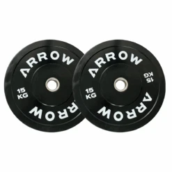 ARROW Pro 15kg Bumper Weight Plate Pair