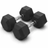 Arrow 15KG Rubber Hex Dumbbell Pair 1 Arrow 15KG Rubber Hex Dumbbell Pair -Fitness Equipment Store HexDumbbell15