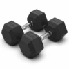 Arrow 17.5KG Rubber Hex Dumbbell Pair 2 Arrow 17.5KG Rubber Hex Dumbbell Pair -Fitness Equipment Store HexDumbbell17.5