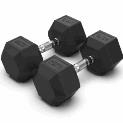 Arrow 20KG Rubber Hex Dumbbell Pair